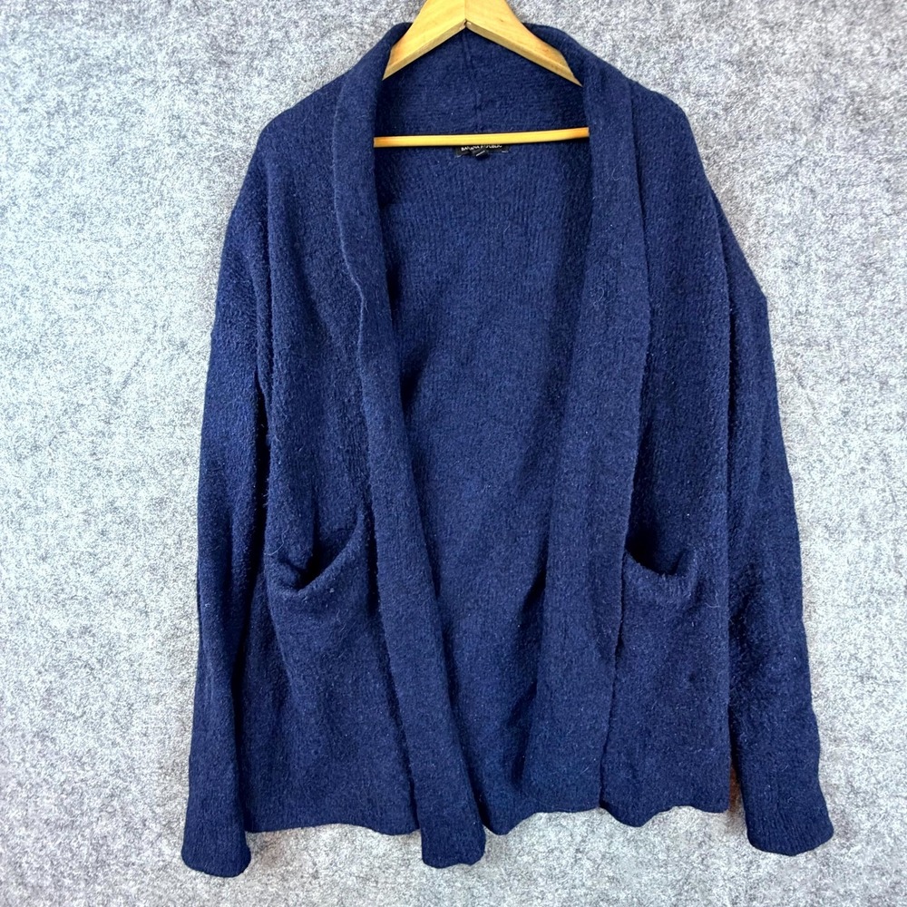 Banana Republic Cardigan Sweater Women XS Navy Blue Casual Lagenlook Open Front